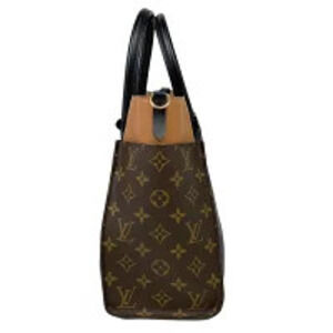 Louis Vuitton Bag My Leather Black Handbag On Noir Brown Shoulder Side